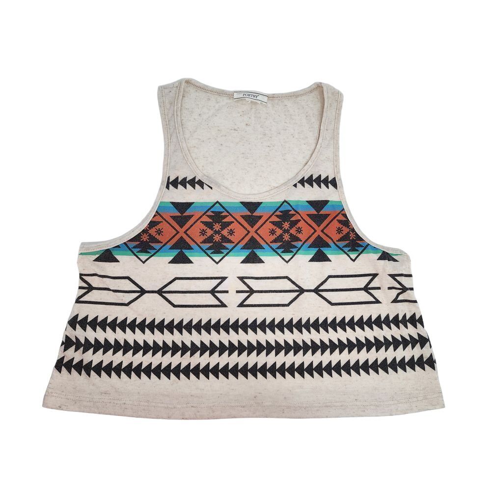 Poetry Aztec‎ Western Crop Top Size Medium